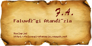 Faluvégi Atanázia névjegykártya